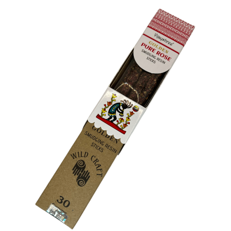 Incienso Pura Rosa Golden Vijayshree Wild Craft Pure Rose Varillas artesanales de alta calidad - 30 gramos.