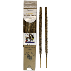 Cedar Incense and Sage Golden Vijayshree Wild Craft Cedar Sage High quality craft rods - 30 grams.