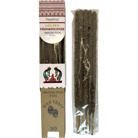 Tămâie Golden Vijayshree Wild Craft Tămâie Tămâie de înaltă calitate Bețișoare de artizanat de înaltă calitate - 30 de grame.