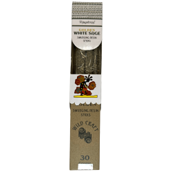 White Sage Incense Golden Vijayshree Wild Craft White Sage High quality craft sticks - 30 grams.