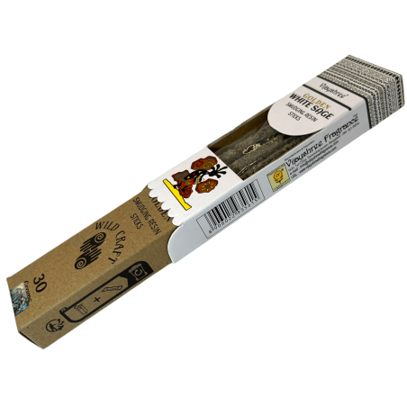 Weißer Salbei Weihrauch Golden Vijayshree Wild Craft Weißer Salbei Hochwertige Bastelstäbchen - 30 Gramm.