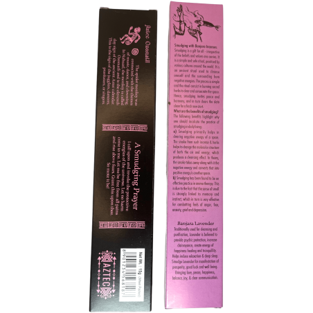 Incienso Etnico Lavanda Banjara Azteca - 1 Cajetilla de 15gr.