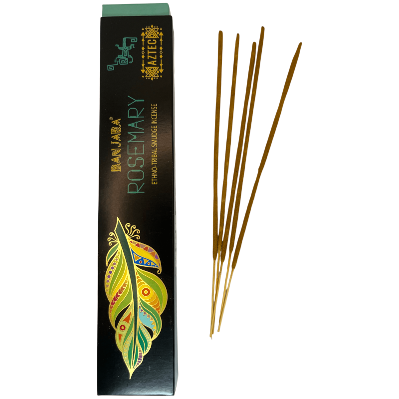 Ethnic Incense Rosemary Banjara Aztec - 1 Pack of 15gr.-Banjara Incense Ethnic Tribal Aztec-HOSTENATURA