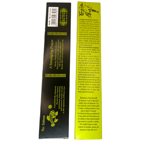 Incienso Etnico Pachulí Banjara Azteca - 1 Cajetilla de 15gr.
