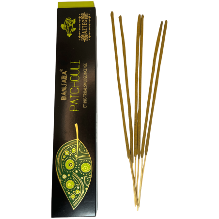 Incienso Etnico Pachulí Banjara Azteca - 1 Cajetilla de 15gr.