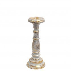 Candelabro Pequeño - Oro Blanco - 1