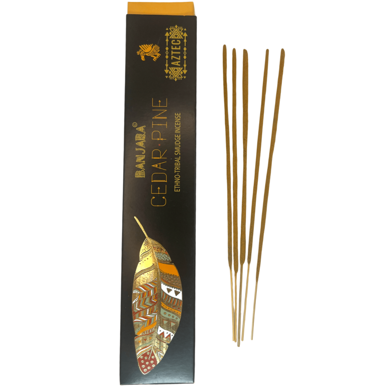 Ethnic Incense Cedar Banjara Aztec - 1 Pack of 15gr.-Banjara Incense Ethnic Tribal Aztec-HOSTENATURA