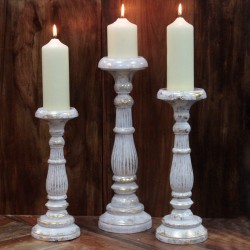 Candelabro Piccolo - Oro Bianco  - 3