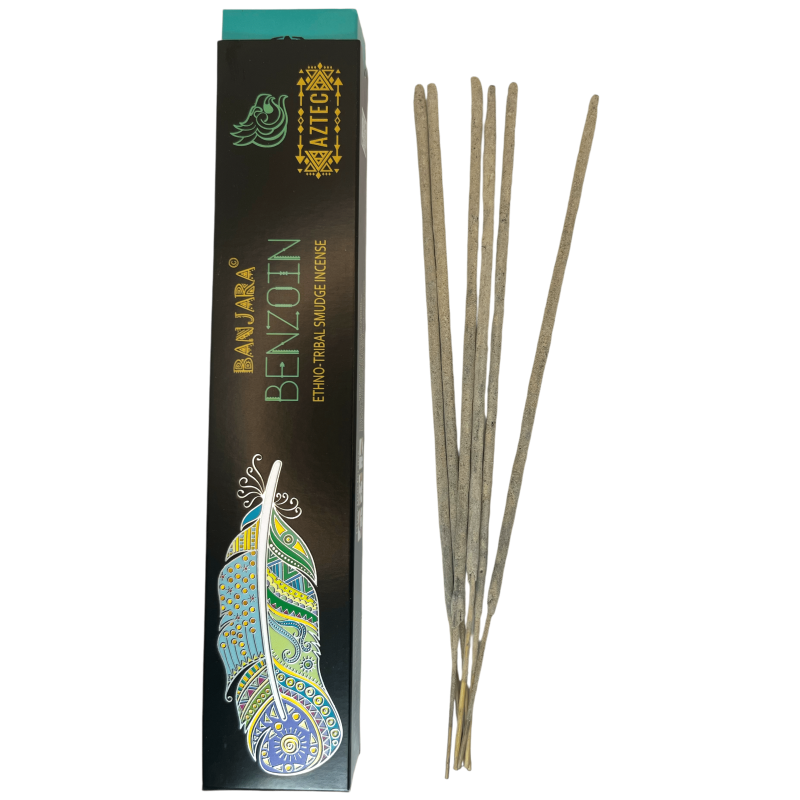 Benzoin Ethnic Incense Banjara Aztec Benzoin - 1 Pack of 15gr.-Banjara Incense Ethnic Tribal Aztec-HOSTENATURA