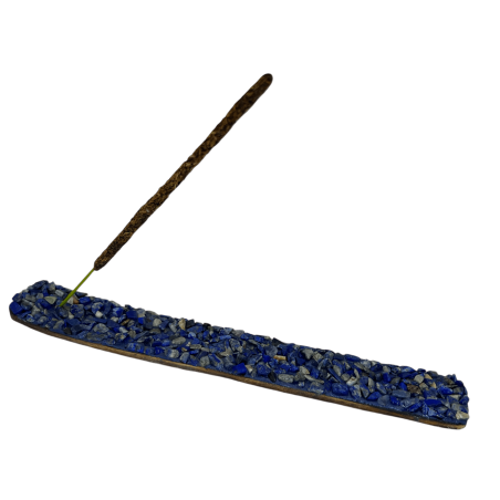 Porta incienso Lapis Lazuli Elemento Agua Cancer, Escorpio y Piscis - Soporte de Incienso con minerales de Lapis Lázuli