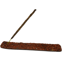 Red Jasper Incense Holder Fire Element Leo, Sagittarius and Aries - Incense Holder with Red Jasper Minerals