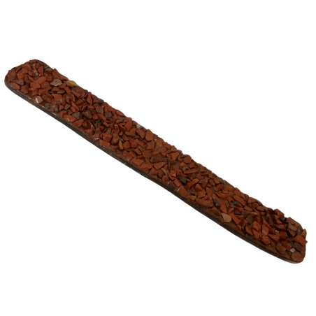 Red Jasper Incense Holder Fire Element Leo, Sagittarius and Aries - Incense Holder with Red Jasper Minerals
