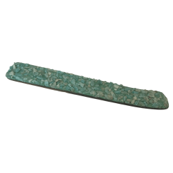 Amazonite Incense Holder Earth Element Capricorn, Virgo and Taurus - Incense Holder with Amazonite Minerals