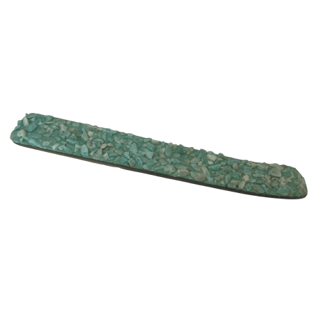 Porta incienso Amazonita Elemento Tierra Capricornio, Virgo y Tauro - Soporte de Incienso con minerales de Amazonita