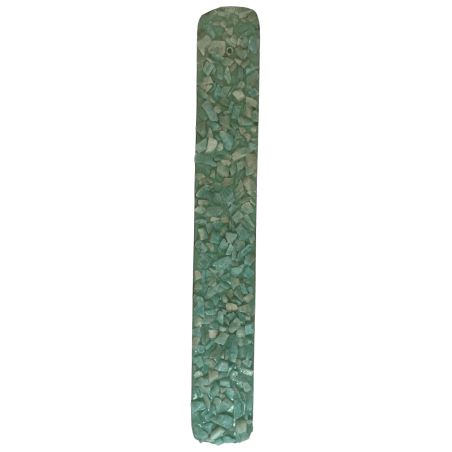 Porta incienso Amazonita Elemento Tierra Capricornio, Virgo y Tauro - Soporte de Incienso con minerales de Amazonita