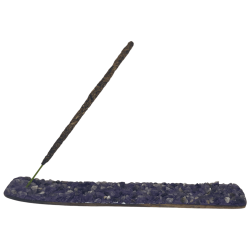 Amethyst Incense Holder Air Element Libra, Aquarius and Gemini - Incense Holder with Amethyst Minerals