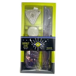 Kit d’encens Spirit Eye Passion Ambre et Musc - Comprend 30 bâtonnets d’encens, 20 cônes, 1 porte-encens et 1 bougie chauffe-pla