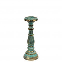 Candelabro pequeno - Ouro turquesa