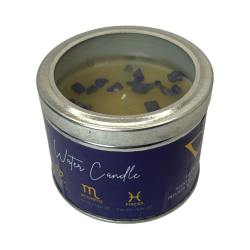 Jasmine Candle with Lapis Lazuli Elements - 1 Soy Wax Candle Water Element Cancer, Scorpio and Pisces