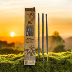 Premium White Breu Incense Nirvana Brasil Breu Branco Spiritual Elevation - 5 thick handmade sticks