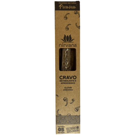 Inciens Clau Premium Nirvana Brasil Cravo Estimulant i Afrodisiac - 5 varetes gruixudes artesanals