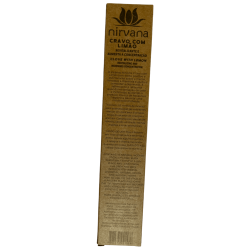 Premium Nirvana Brazil Clove Incense with Lemon Revitalizing and Concentration Boost - 5 thick handmade sticks