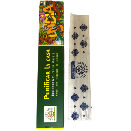 Incienso Purificar la casa Namaste India - Natural Masala Incense - 1 Cajetilla de 15gr.