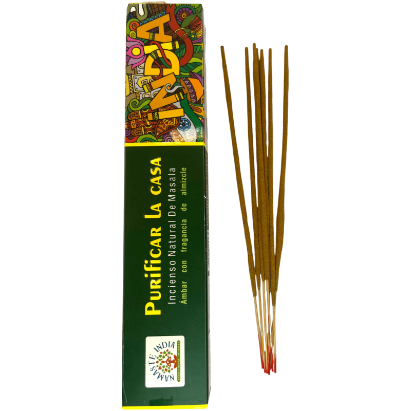 Incenso Purifica la casa Namaste India - Incenso Masala Naturale - 1 Confezione da 15gr.-INCENSO NATURALE NAMASTE INDIA-HOSTENATURA