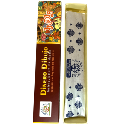 Incienso Atrae Dinero Namaste India Tulipanes amb Rosa de Té - Natural Masala Incense - 1 Cajetilla de 15gr.