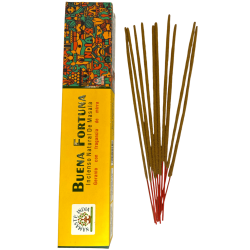 Good Fortune Namaste India Geranium Incense with Myrrh - Natural Masala Incense - 1 Pack of 15gr.