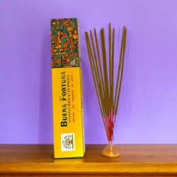 Good Fortune Namaste India Geranium Incense with Myrrh - Natural Masala Incense - 1 Pack of 15gr.