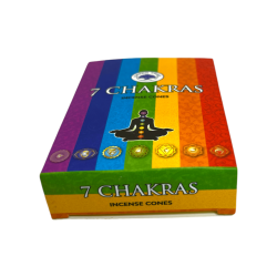 Cons Incienso 7 Chakras Green Tree - Cajita de 10 cons d'incís