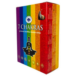 Cons Reflux Incienso 7 Chakras Green Tree Blackflow - Caixeta de 12 cons d'incís de flux invers