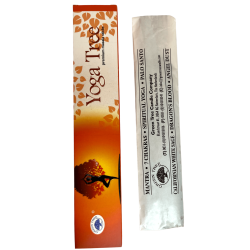 Encens de Yoga Arbre Vert - Premium Masala Sticks - 1 paquet de 15gr.