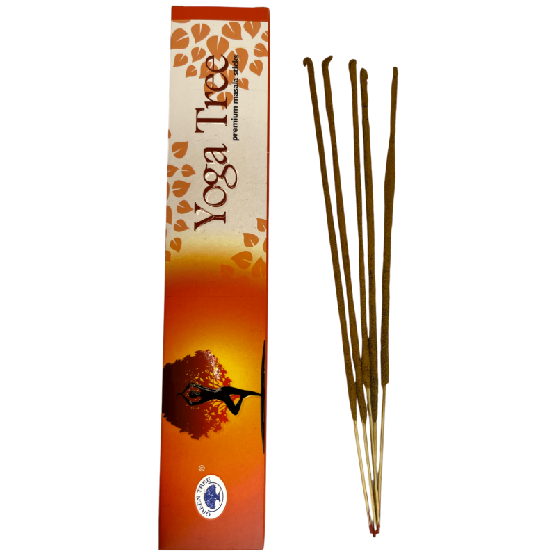 Encens de Yoga Arbre Vert - Premium Masala Sticks - 1 paquet de 15gr.-ENCENS ARBRE VERT-HOSTENATURA