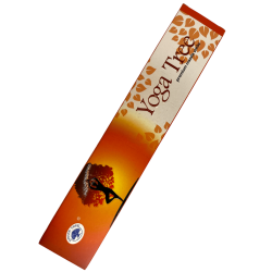 Encens de Yoga Arbre Vert - Premium Masala Sticks - 1 paquet de 15gr.