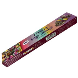 Incense Tied 7 Chakras Tree Green Tree - Premium Masala Sticks - 1 pack of 15gr.