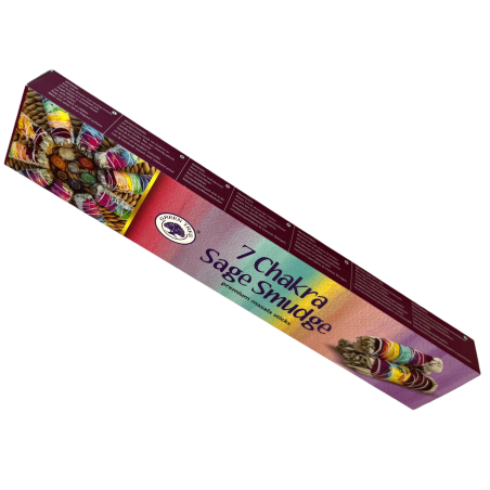 Incienso Atado 7 Chakras Tree Green Tree - Premium Masala Sticks - 1 cajetilla de 15gr.