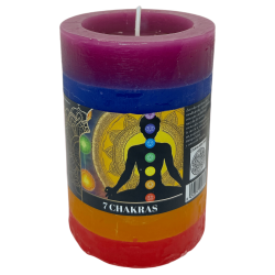 Vela de los 7 Chakras Velas y Aromas - 11x7x7cm