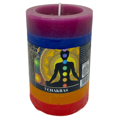 7 Chakra Kerzen Kerzen und Aromen - 11x7x7cm