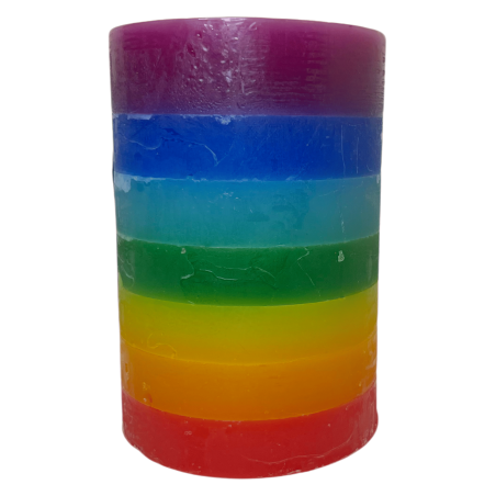 Vela de los 7 Chakras Velas y Aromas - 11x7x7cm