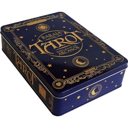 Baraja del Tarot en caja metálica Sabiduría de los Arcanos Susaeta - Caja metálica + libro + baraja 80 cartas