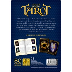 Baraja del Tarot en caja metálica Sabiduría de los Arcanos Susaeta - Caja metálica + libro + baraja 80 cartas