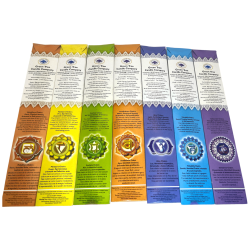 Green Tree 7 Chakras Seven Chakra Incense - Pack of 35 Incense Sticks (7 Pack of 5 Sticks)