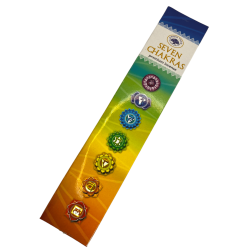 Green Tree 7 Chakras Seven Chakra Incense - Pack of 35 Incense Sticks (7 Pack of 5 Sticks)