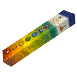 Green Tree 7 Chakras Seven Chakra Incense - Pack of 35 Incense Sticks (7 Pack of 5 Sticks)