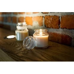 Vanilla Aura Candles Świeca Bispol w słoiku - 120gr. Czas trwania 28h