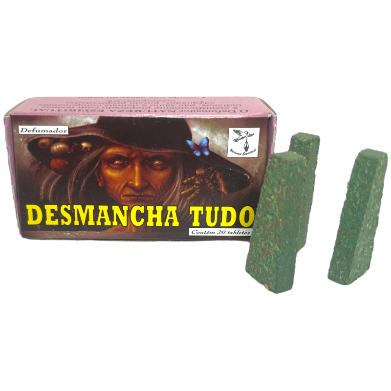 Spiritual Smoker Desmancha Tudo Naturaleza Espiritual - Gemaakt in Brazilië - 20 tabletten-Spirituele Defumers Brazilië Spirituele Natuur-HOSTENATURA