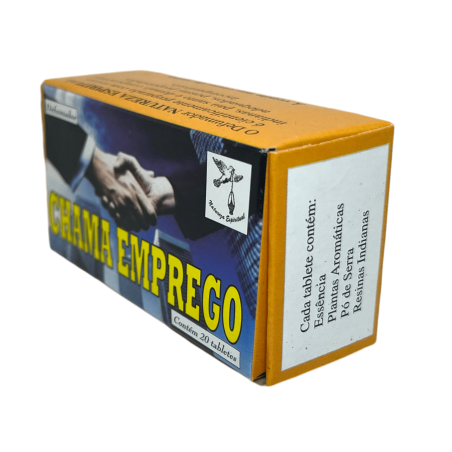 Spirituele roker trekt werk aan spirituele natuur Chama Emprego - Made in Brazil - 20 tabletten