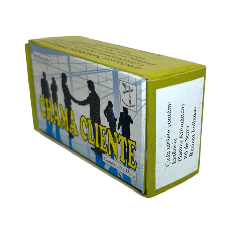 Defumador Espiritual Atrae Clientes Naturaleza Espiritual Chama Cliente - Hecho en Brasil - 20 tabletas